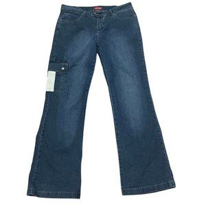 vintage y2k bebop cargo jeans with corduroy pocket details